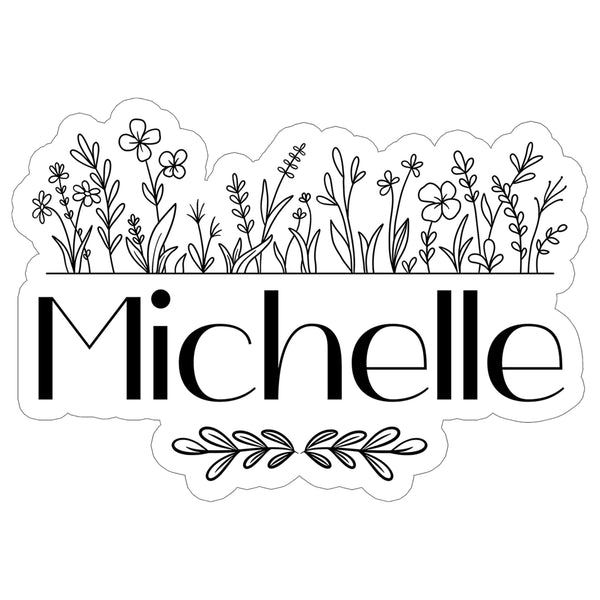 Michelle Name Sticker 4 Inch — Personalized Waterproof Vinyl Decal