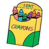 I Eat Crayons Sticker 4 Inch — Waterproof Vinyl Decal Marine Corps USMC Veteran 8