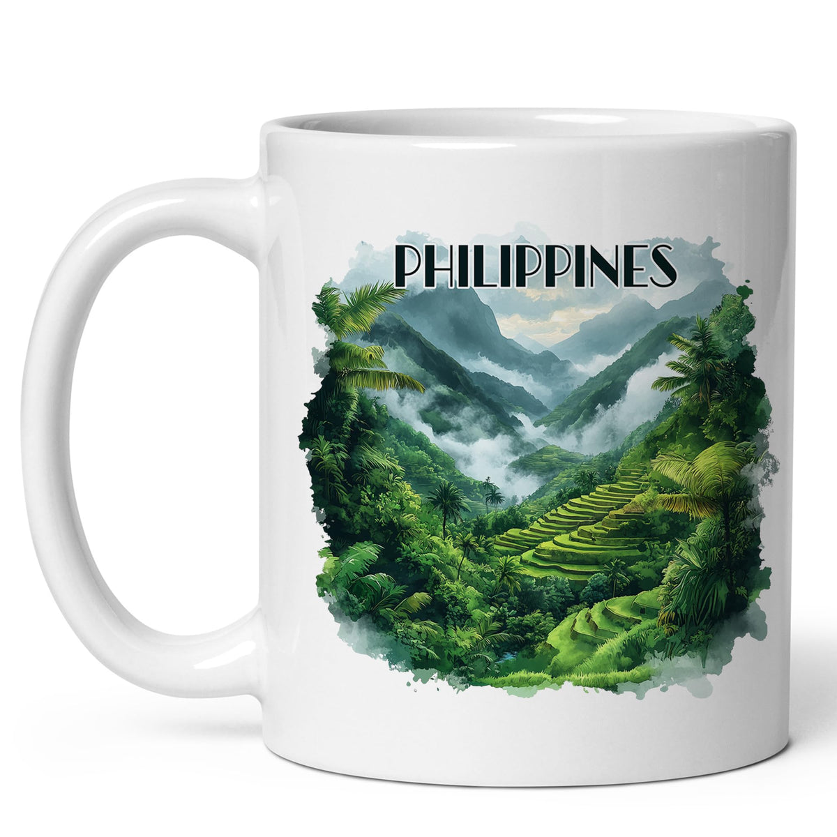 Philippines Coffee Mug 11oz — White Ceramic Asia Island Beaches Mug