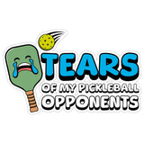 Tears of My Pickleball Opponents Sticker 4 Inch — Waterproof Vinyl Decal Pickleball Funny Pun 8