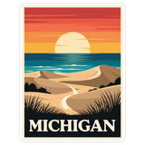 Michigan State Sticker 4 Inch - Waterproof Vinyl Decal for Laptop Water Bottle Car Tumbler - Durable Aesthetic Long-Lasting Stickers for Adults ID44990 1
