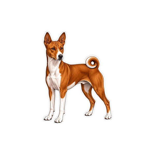 Basenji Sticker 4 Inch — Waterproof Vinyl Decal