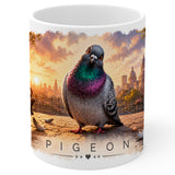 Pigeon Mug 11oz — White Ceramic Coffee Mug 1