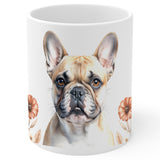 French Bulldog Coffee Mug 11oz — Ceramic Frenchie Bat Ear Gift Mug 1