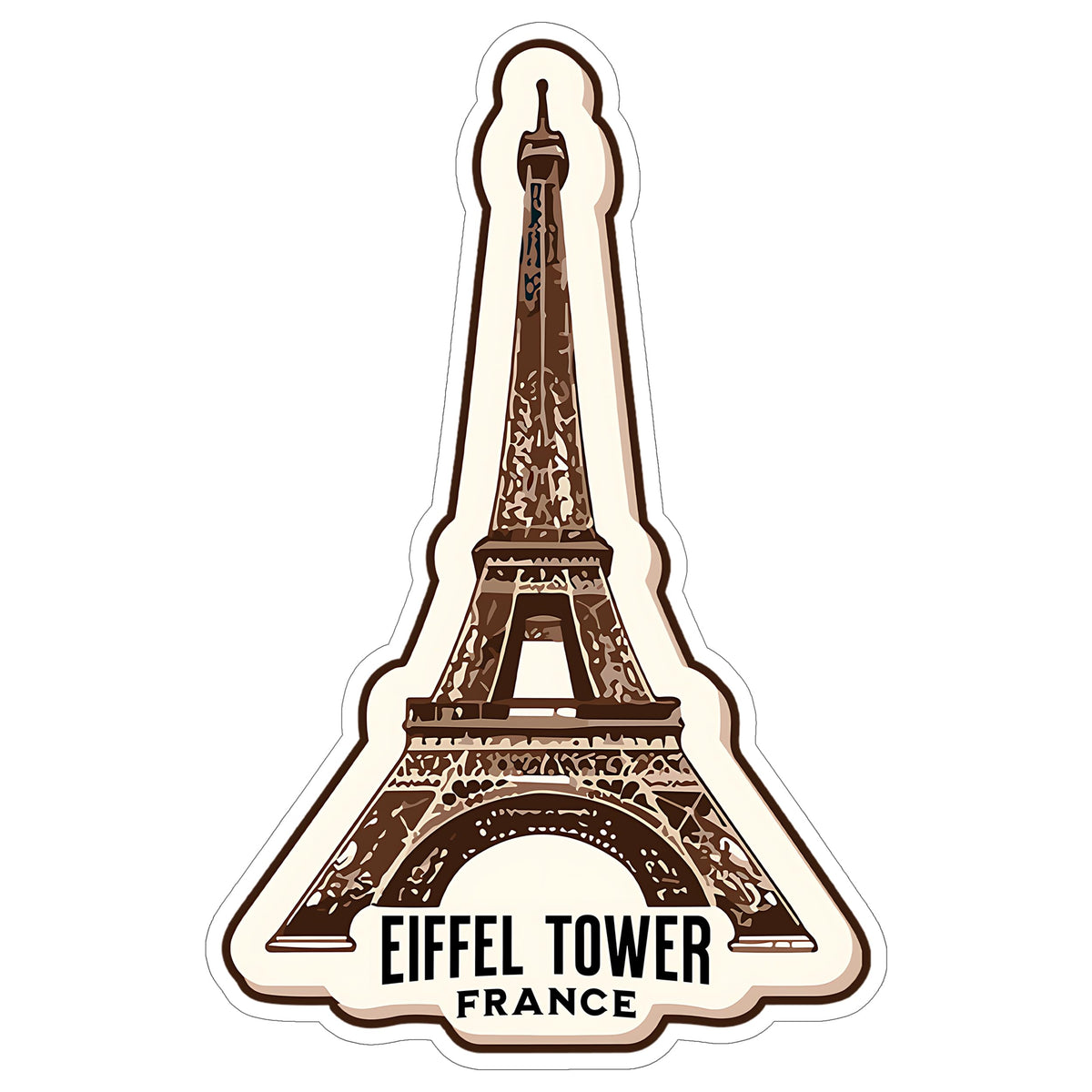 Eiffel Tower France Sticker 4 Inch — Waterproof Vinyl Decal City Travel Souvenir