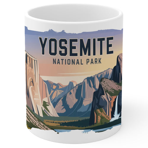 Yosemite National Park California Mug 11oz — White Ceramic El Capitan Mug