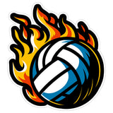 Volleyball Sport Sticker 4 Inch — Waterproof Vinyl Decal Player Spike Court Team 8