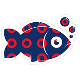 Fishman Donut Sticker 4 Inch — Waterproof Vinyl Decal Phish Jam Band Music 1