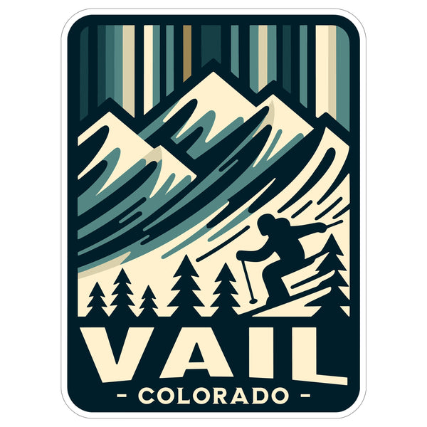 Vail Colorado Sticker 4 Inch — Waterproof Vinyl Decal City Travel Souvenir