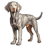 Weimaraner Sticker 4 Inch — Waterproof Vinyl Decal Gray Ghost Hunting Dog 9