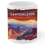 Canyonlands National Park Utah Mug 11oz — White Ceramic Souvenir Mug 1