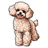 Toy Poodle Sticker 4 Inch — Waterproof Vinyl Decal Tiny Hypoallergenic 9