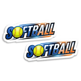 Softball Magnet 2-Pack — 4