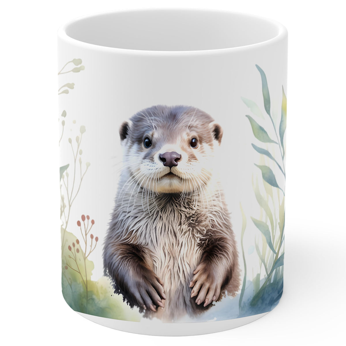 Otter Coffee Mug 11oz — Ceramic Cute Sea Otter Wildlife Gift Mug