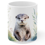 Otter Coffee Mug 11oz — Ceramic Cute Sea Otter Wildlife Gift Mug 1