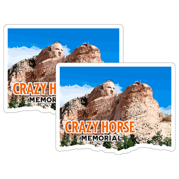 Crazy Horse Memorial SD Sticker 2-Pack — 4