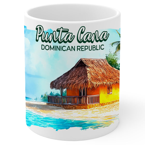 Punta Cana Dominican Republic Mug 11oz — White Ceramic Travel Mug