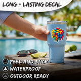 Rubix Cube Sticker 4 Inch — Waterproof Vinyl Decal Rubik's Puzzle Toy 3