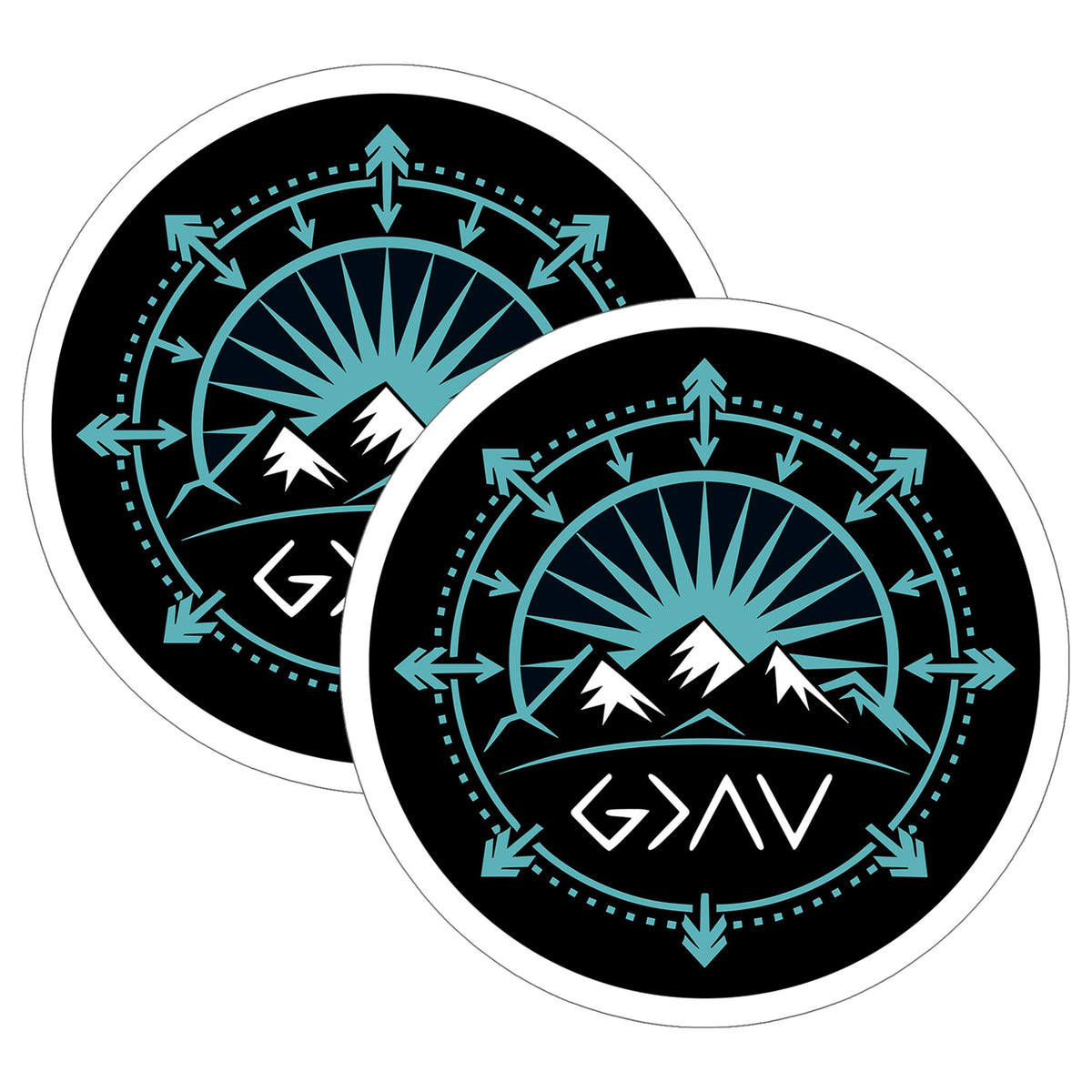 God is Greater Than The Highs and Lows Sticker 2-Pack — 4