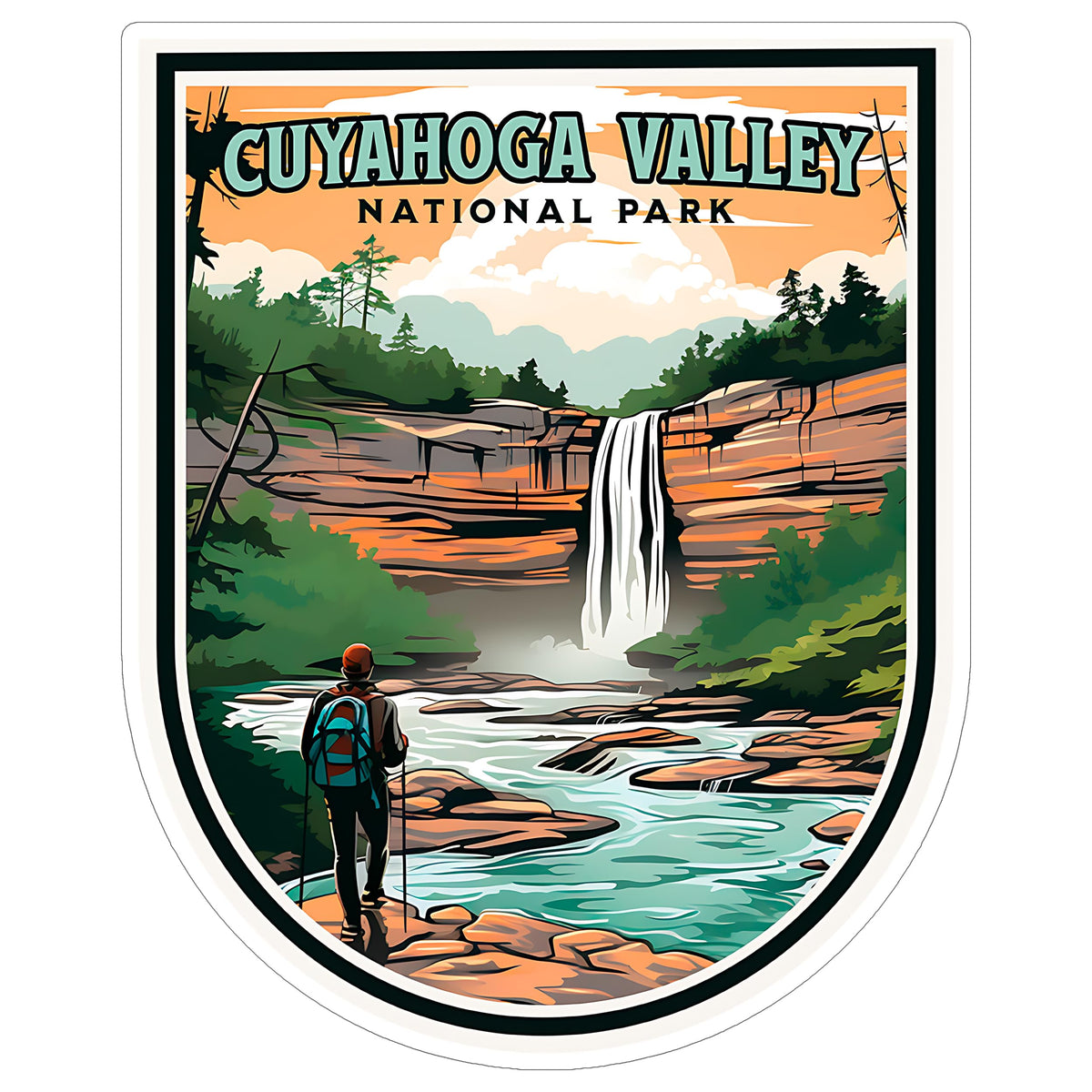 Cuyahoga Valley National Park Ohio Sticker 4 Inch — Waterproof Vinyl Decal Scenic Landmark