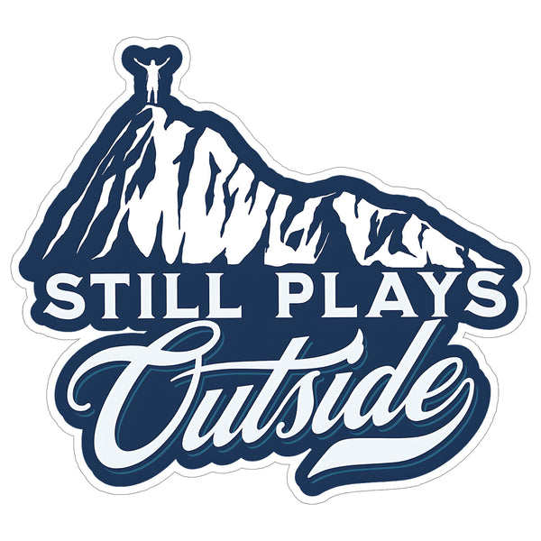 Still Plays Outside Sticker 4 Inch — Waterproof Vinyl Decal 80s Retro Kid Outdoor