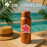 Canada Maple Leaf Sticker 4 Inch 2-Pack - Waterproof Vinyl Decal for Laptop Water Bottle Car Tumbler - Durable Aesthetic Long-Lasting Stickers for Adults ID45039 4