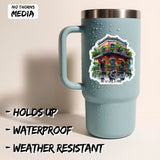 French Quarter, New Orleans Louisiana Sticker 4 Inch 2-Pack - Waterproof Vinyl Decal for Laptop Water Bottle Car Tumbler - Durable Aesthetic Long-Lasting Stickers for Adults ID45039 2