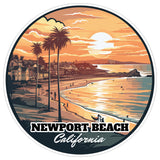 Newport Beach California Sticker 4 Inch — Waterproof Vinyl Decal Ocean Coastal 8