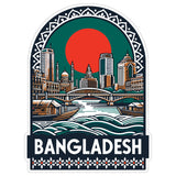 Bangladesh Sticker 4 Inch City Travel Souvenir Destination - Waterproof Vinyl Decal for Laptop Water Bottle Car Tumbler - Durable Aesthetic Long-Lasting Stickers for Adults ID44990 1