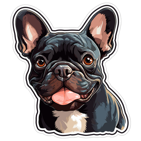 French Bulldog Sticker 4 Inch — Waterproof Vinyl Decal Frenchie Bat Ears
