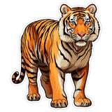 Tiger Sticker 4 Inch — Waterproof Vinyl Decal Bengal Big Cat Endangered 9