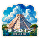 Chichen Itza Yucatan Mexico Sticker 4 Inch — Waterproof Vinyl Decal City Travel Souvenir 1