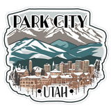 Park City Utah Sticker 4 Inch — Waterproof Vinyl Decal City Travel Souvenir 1