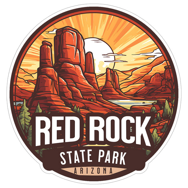 Red Rock State Park Arizona Sticker 4 Inch — Waterproof Vinyl Decal Scenic Landmark