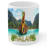 Thailand Coffee Mug 11oz — White Ceramic Beach Paradise Mug 1