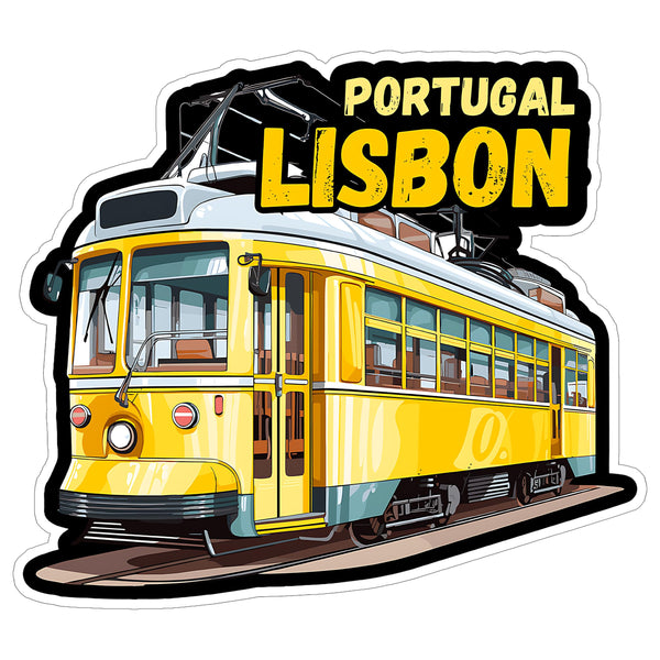 Lisbon Portugal Sticker 4 Inch — Waterproof Vinyl Decal City Travel Souvenir
