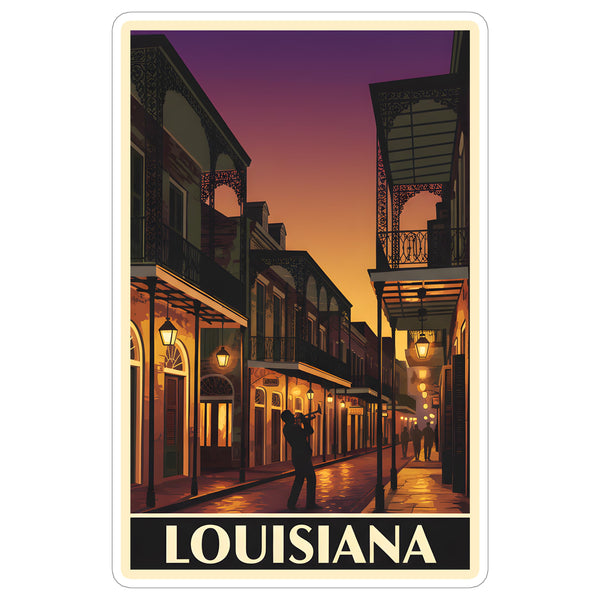 Louisiana State Sticker 4 Inch - Waterproof Vinyl Decal for Laptop Water Bottle Car Tumbler - Durable Aesthetic Long-Lasting Stickers for Adults ID44990