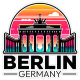 Berlin Germany Sticker 4 Inch City Travel Souvenir Destination - Waterproof Vinyl Decal for Laptop Water Bottle Car Tumbler - Durable Aesthetic Long-Lasting Stickers for Adults ID44990 1