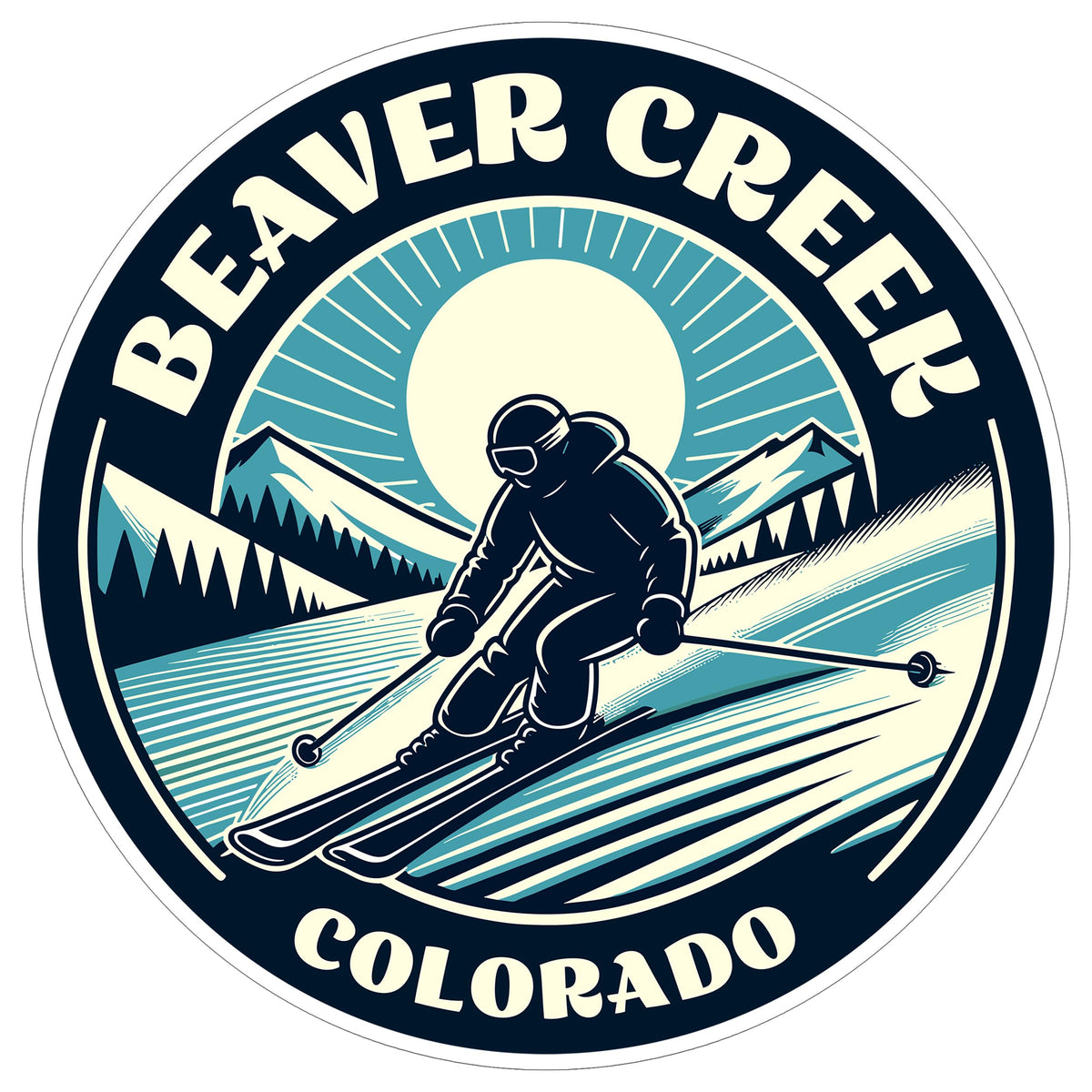 Beaver Creek Colorado Sticker 4 Inch — Waterproof Vinyl Decal Vail Valley Ski Resort