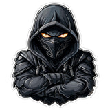 Black Ninja Sticker 4 Inch — Waterproof Vinyl Decal Shinobi Japan Stealth Martial Arts 8
