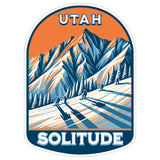 Solitude Mountain Utah Sticker 4 Inch — Waterproof Vinyl Decal Summit Peak 1