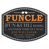 Funcle Sticker 4 Inch — Waterproof Vinyl Decal Funny Fun Uncle Family 8