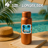 Key West Florida Sticker 4 Inch 2-Pack - Waterproof Vinyl Decal for Laptop Water Bottle Car Tumbler - Durable Aesthetic Long-Lasting Stickers for Adults ID45039 4