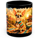 Chihuahua Mug 11oz — Black Ceramic Coffee Mug 1