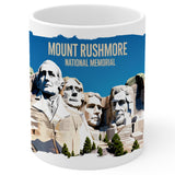 Mount Rushmore National Memorial Mug 11oz — White Ceramic South Dakota Mug 1