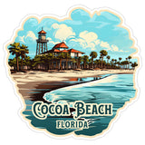 Cocoa Beach Florida Sticker 4 Inch — Waterproof Vinyl Decal Ocean Coastal 8
