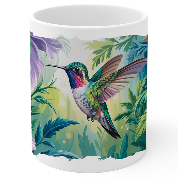 Hummingbird Coffee Mug 11oz — Ceramic Colibri Nectar Wildlife Mug