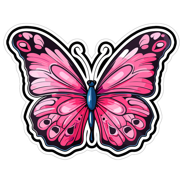 Butterfly Sticker 4 Inch — Waterproof Vinyl Decal Monarch Pollinator Migration