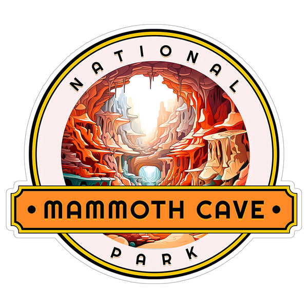 Mammoth Cave National Park Kentucky Sticker 4 Inch Longest Cave Underground - Waterproof Vinyl Decal for Laptop Water Bottle Car Tumbler - Durable Aesthetic Long-Lasting Stickers for Adults ID44990