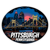 Pittsburgh Pennsylvania Sticker 4 Inch — Waterproof Vinyl Decal City Travel Souvenir 8